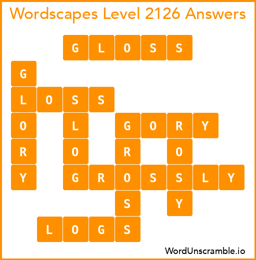 Wordscapes Level 2126 Answers