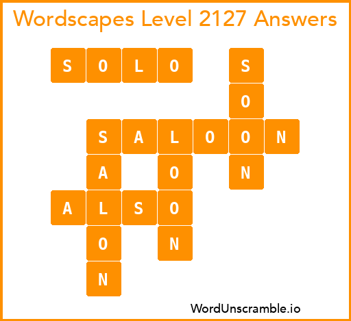 Wordscapes Level 2127 Answers