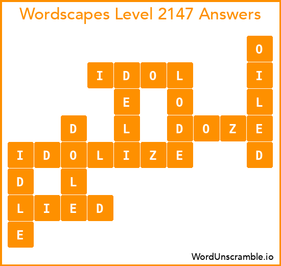 Wordscapes Level 2147 Answers