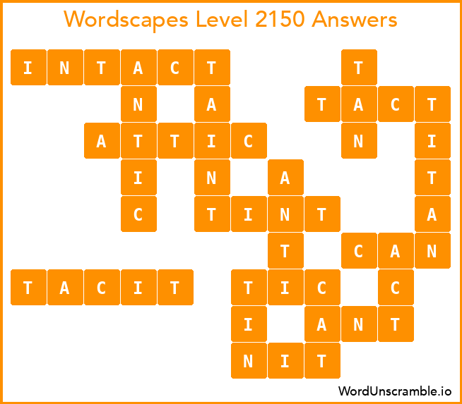 Wordscapes Level 2150 Answers