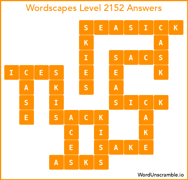 Wordscapes Level 2152 Answers