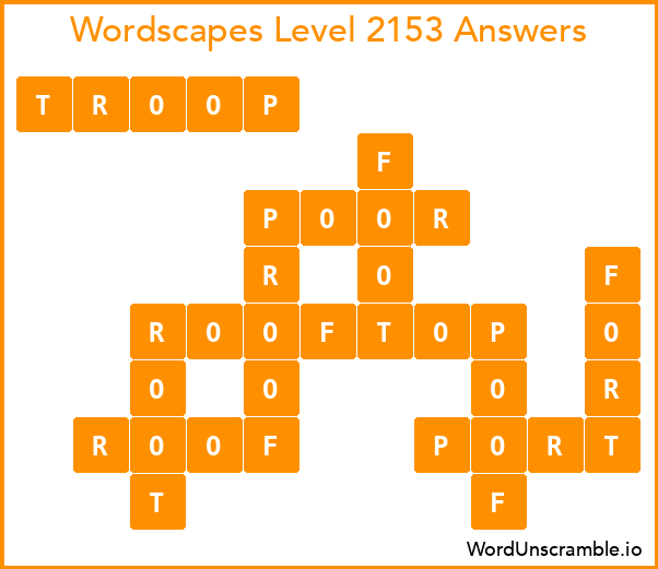 Wordscapes Level 2153 Answers