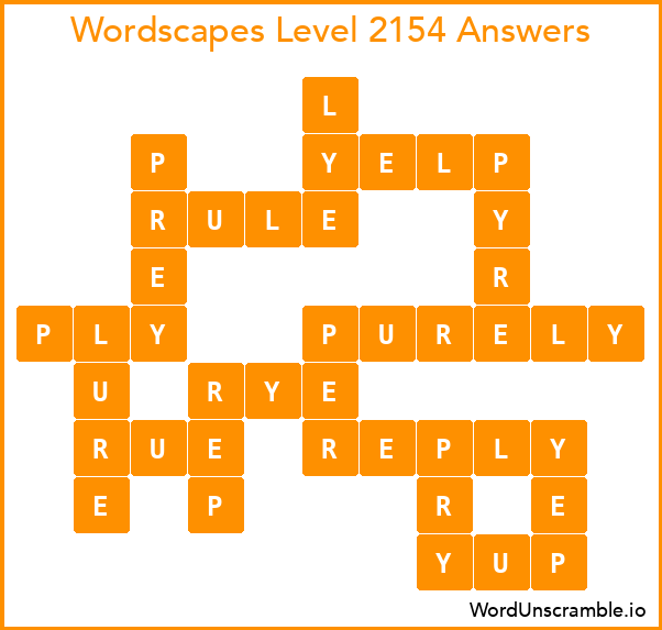 Wordscapes Level 2154 Answers