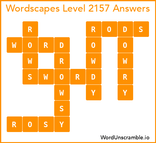 Wordscapes Level 2157 Answers