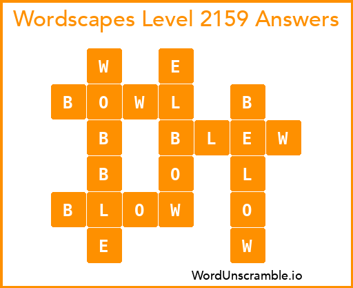 Wordscapes Level 2159 Answers