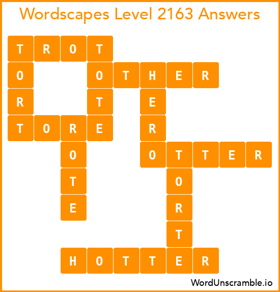 Wordscapes Level 2163 Answers
