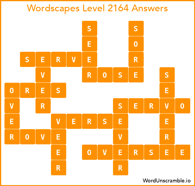 Wordscapes Level 2164 Answers