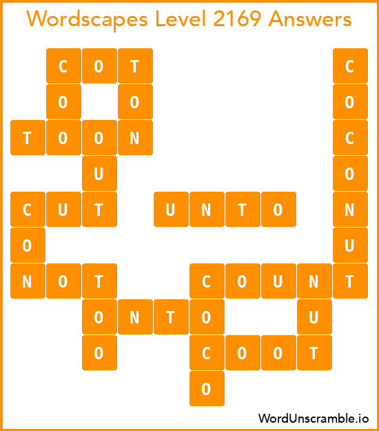 Wordscapes Level 2169 Answers