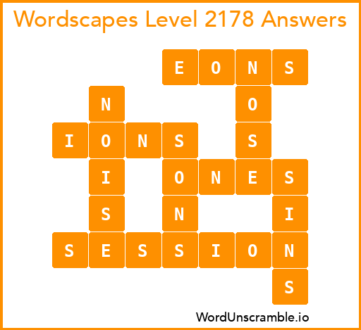 Wordscapes Level 2178 Answers