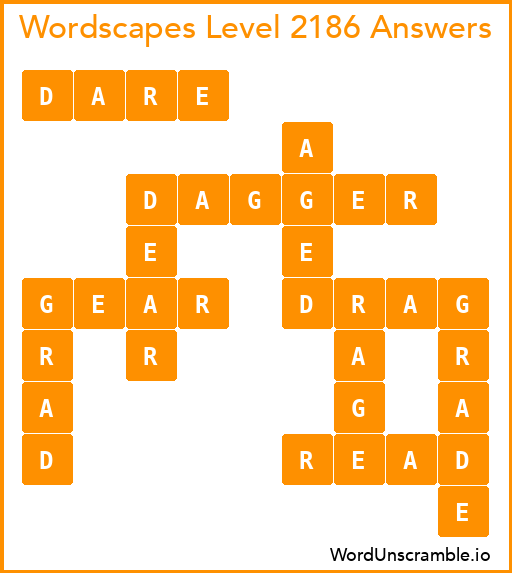 Wordscapes Level 2186 Answers
