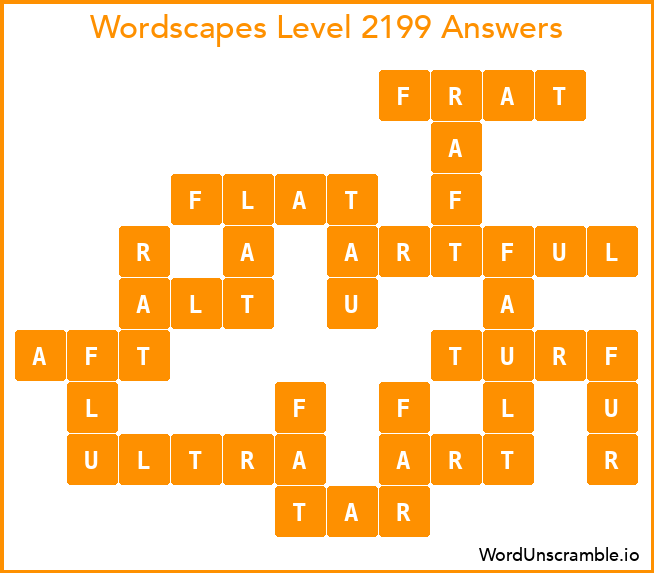 Wordscapes Level 2199 Answers