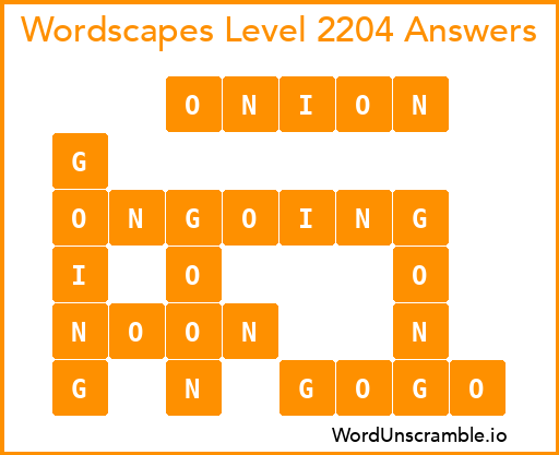 Wordscapes Level 2204 Answers
