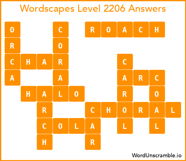 Wordscapes Level 2206 Answers