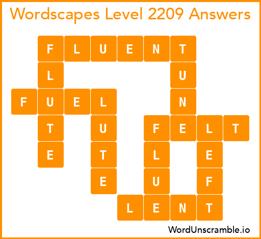 Wordscapes Level 2209 Answers