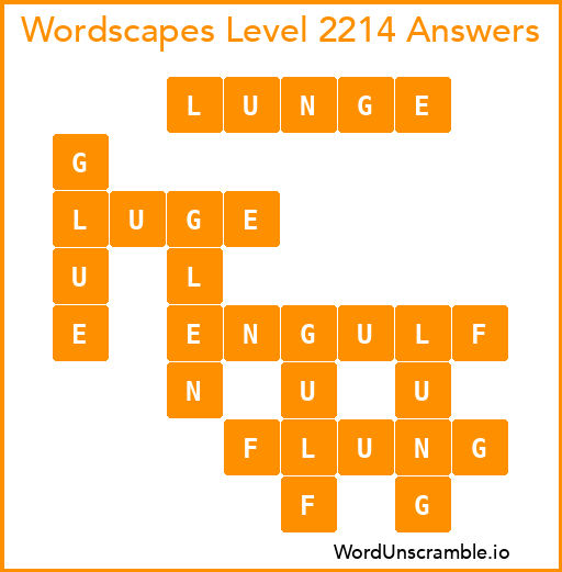 Wordscapes Level 2214 Answers