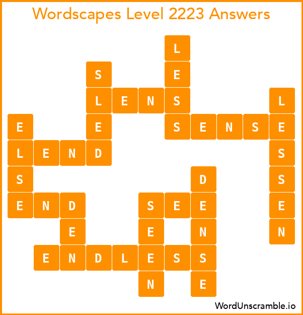 Wordscapes Level 2223 Answers