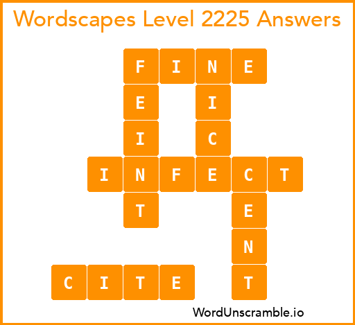 Wordscapes Level 2225 Answers