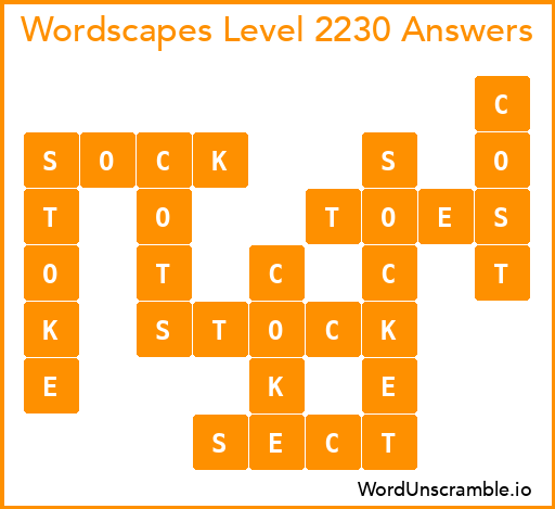 Wordscapes Level 2230 Answers