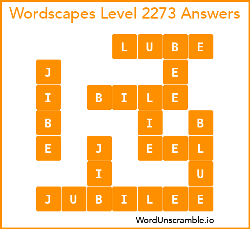 Wordscapes Level 2273 Answers