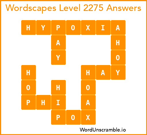 Wordscapes Level 2275 Answers