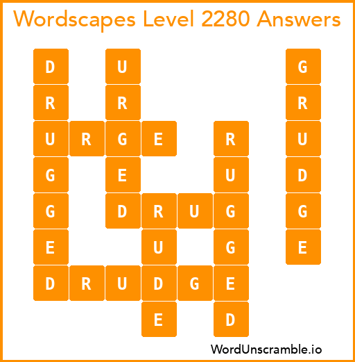 Wordscapes Level 2280 Answers