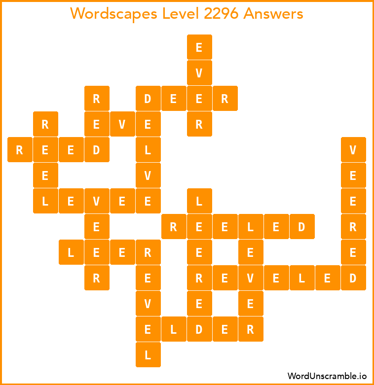 Wordscapes Level 2296 Answers