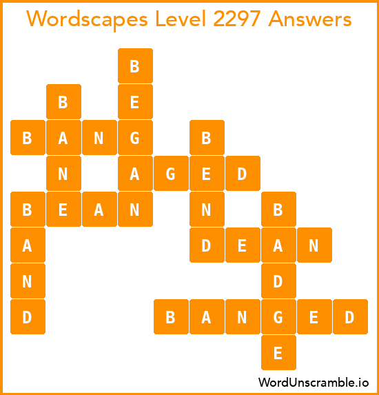 Wordscapes Level 2297 Answers