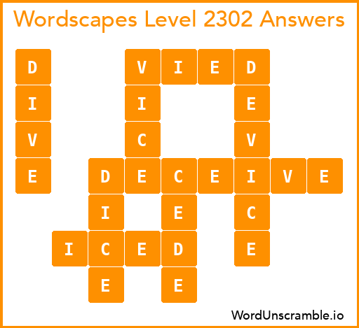 Wordscapes Level 2302 Answers