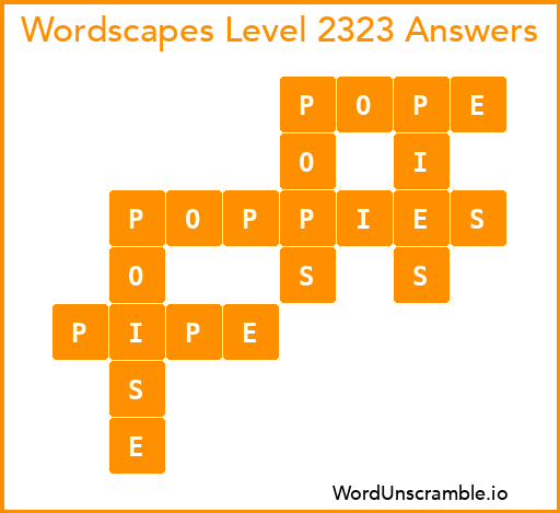 Wordscapes Level 2323 Answers