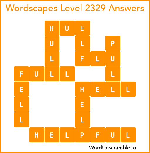 Wordscapes Level 2329 Answers
