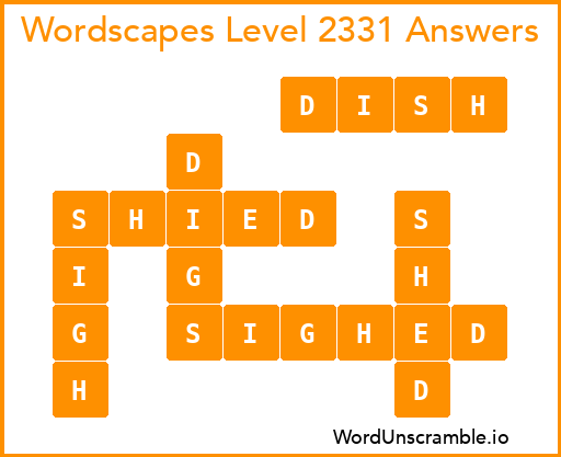 Wordscapes Level 2331 Answers