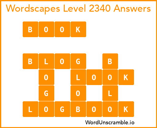 Wordscapes Level 2340 Answers