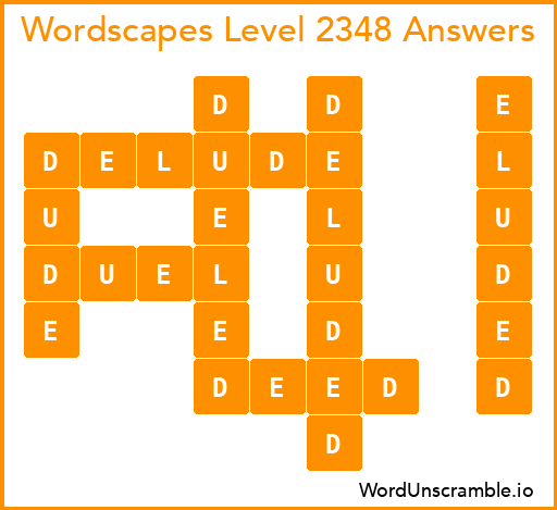 Wordscapes Level 2348 Answers