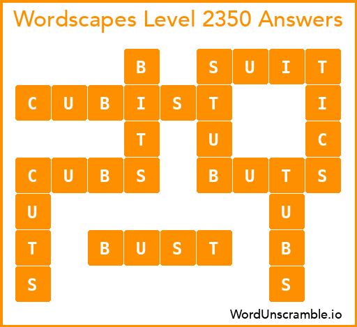 Wordscapes Level 2350 Answers