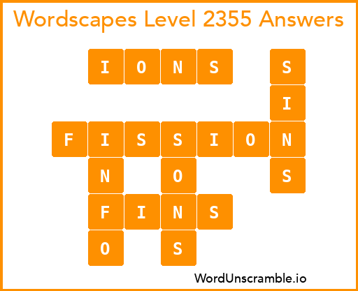 Wordscapes Level 2355 Answers