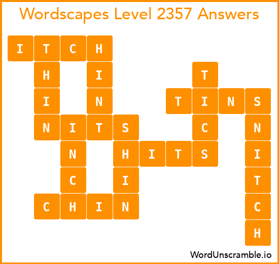 Wordscapes Level 2357 Answers