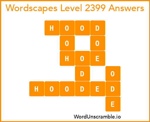 Wordscapes Level 2399 Answers