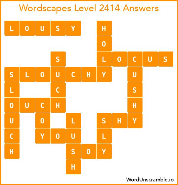 Wordscapes Level 2414 Answers