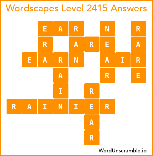 Wordscapes Level 2415 Answers