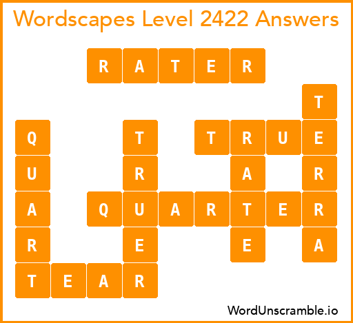 Wordscapes Level 2422 Answers