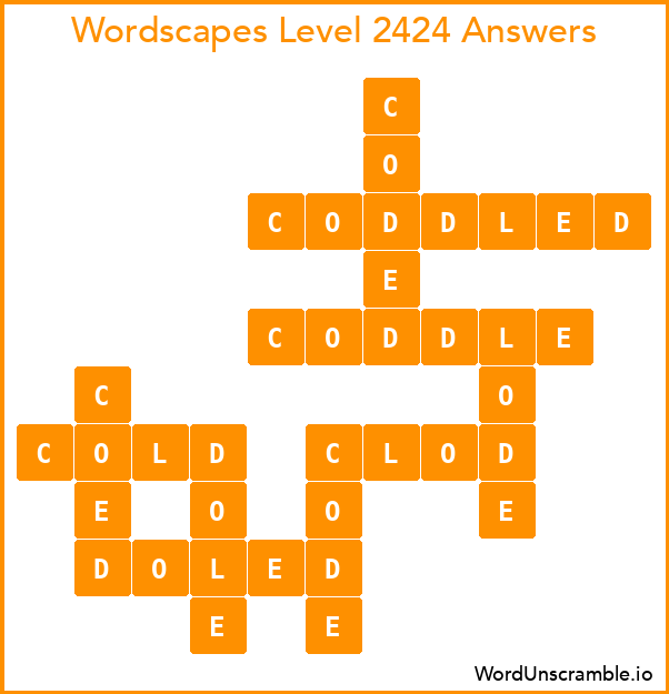Wordscapes Level 2424 Answers