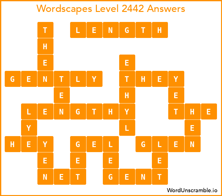 Wordscapes Level 2442 Answers
