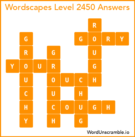 Wordscapes Level 2450 Answers