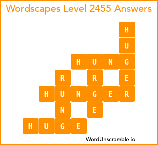 Wordscapes Level 2455 Answers