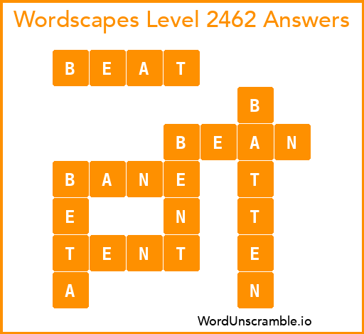 Wordscapes Level 2462 Answers