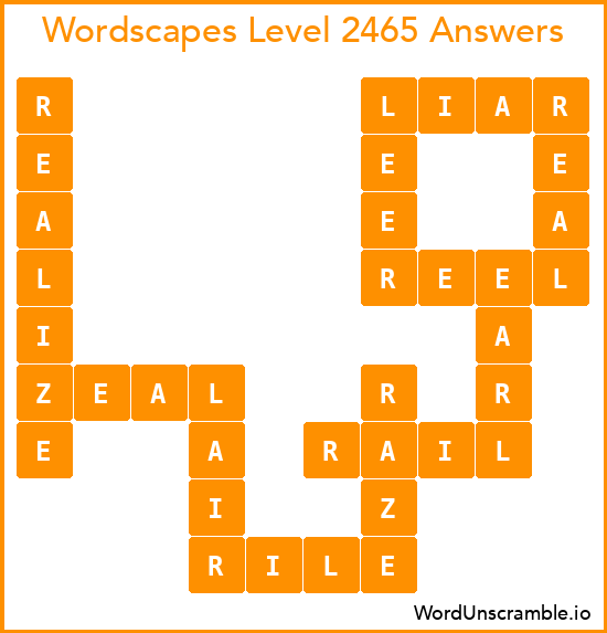 Wordscapes Level 2465 Answers