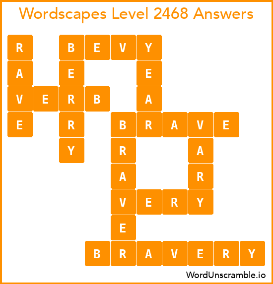 Wordscapes Level 2468 Answers