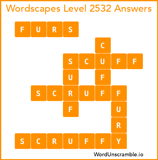 Wordscapes Level 2532 Answers