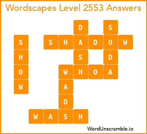 Wordscapes Level 2553 Answers
