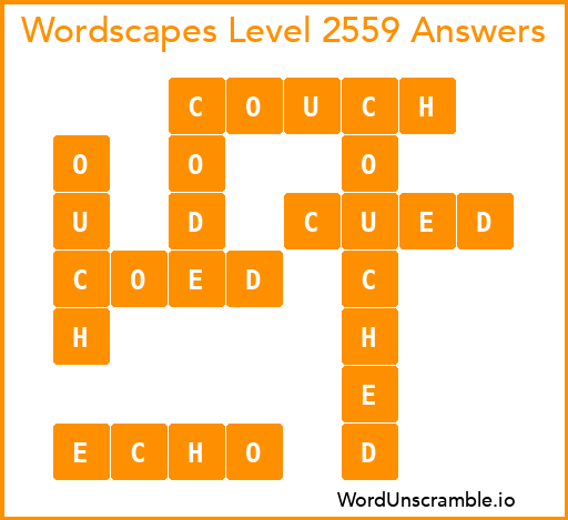 Wordscapes Level 2559 Answers